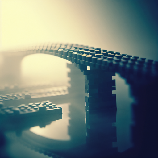 bridge made with legos